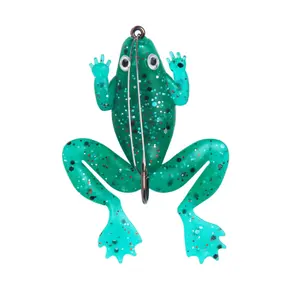 5.2g 6cm Top eau grenouille leurre manivelle artificiel appât souple grenouille leurre faisant des leurres de machine.