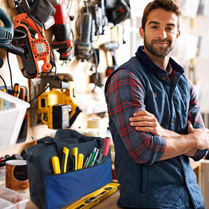 Sac fourre-tout portable de grande capacité en tissu Oxford 600D de qualité industrielle pour électriciens, idéal pour ranger les petits outils et quincaillerie - Product Image 4