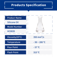 Huile de silicone 350 Cst, haute pureté, fluide de silicone industriel haute et basse température Hc0035