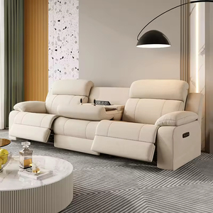 Canapé en tissu en forme de L de luxe moderne, 3 <span class=keywords><strong>places</strong></span>, inclinable, ensemble combiné, mobilier de salon modulaire - Product Image 2