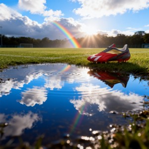 Chaussures de football de <span class=keywords><strong>futsal</strong></span> professionnelles d'extérieur personnalisées OEM pour hommes, idéales pour l'entraînement de la cheville, printemps, été, hiver - Product Image 1