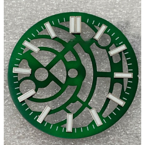 Pièces de montre à cadran creux lumineux vert de 28,5 mm, pièces de rechange modifiées compatibles avec le mouvement mécanique NH70 NH72 - Product Image 6