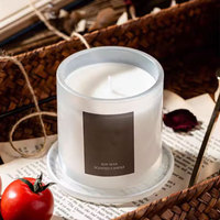Vela Aromática de Lujo al por Mayor, Hecha a Mano con Cera de Soja y Vidrio, Aroma DESSERT, Ecológica, en Caja de Regalo para el Hogar