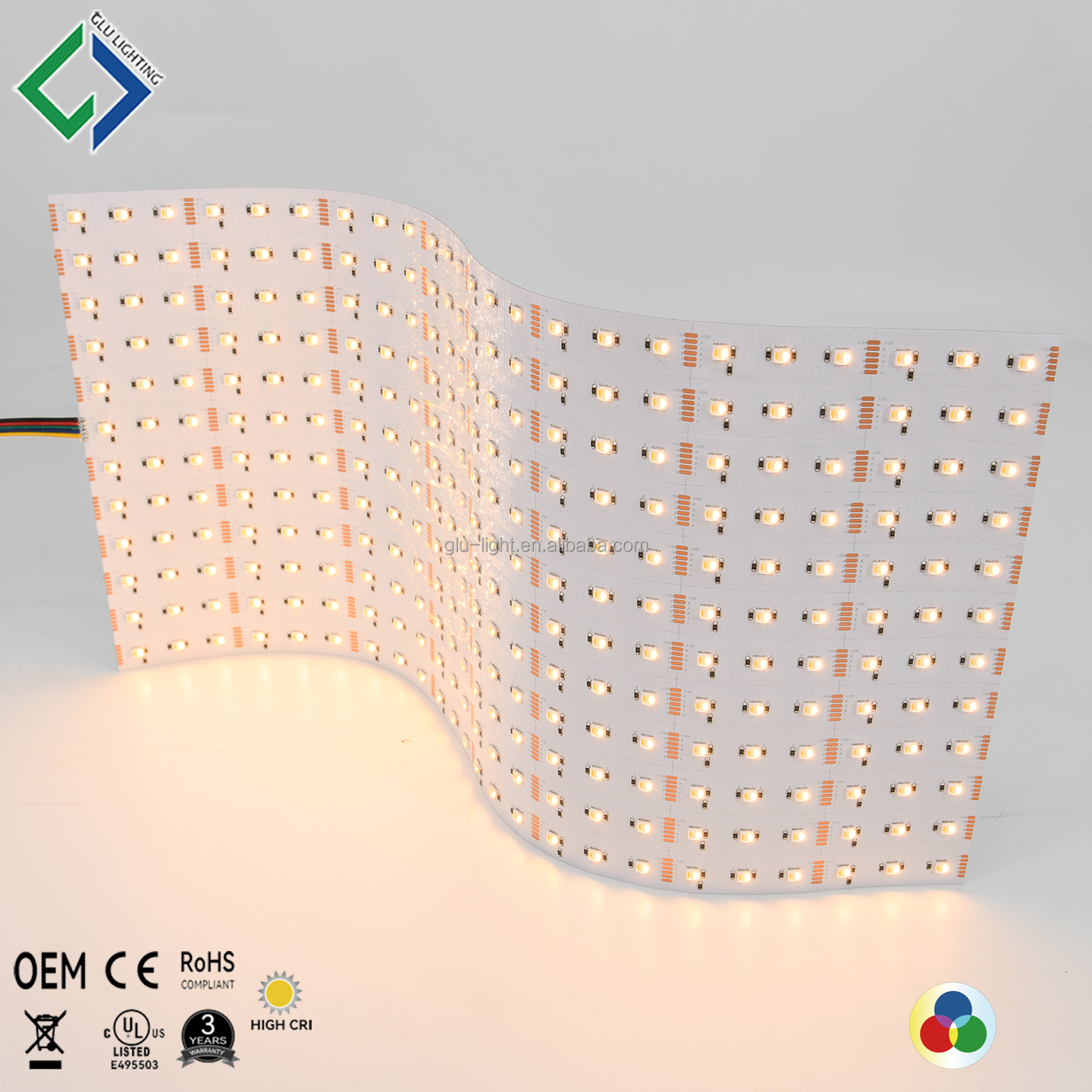 High cri Ra95 5 colors in 1 RGB Bi color RGBCCT flexible Led Panel light