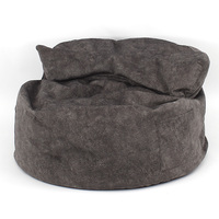 Grands sacs de haricots à mémoire de forme, mobilier de canapé rond en coton doux, housse de pouf géant de jeu, pouf