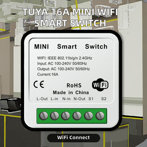 16A Mini WiFi <span class=keywords><strong>Smart</strong></span> Switch para DIY Control inalámbrico Temporizador Relé Compatible Alexa Google Home <span class=keywords><strong>Zigbee</strong></span> 10A para <span class=keywords><strong>Smart</strong></span> Home - Product Image 2