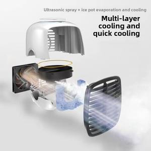 Nouveau mini <span class=keywords><strong>refroidisseur</strong></span> <span class=keywords><strong>d</strong></span>'<span class=keywords><strong>air</strong></span> silencieux alimenté par USB et CA petit vaporisateur de climatiseur de bureau pour dortoir à domicile nouveau ventilateur de réfrigération - Product Image 3