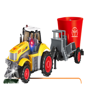 MILI Control remoto Farm Truck RC TractorToys con luces y sonido Camión cargador de madera 1/24 Escala Vehículo Tractor Juguetes Coches - Product Image 4