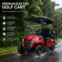 Voiturette de golf électrique 4 places, autonomie supérieure à 90 km, batterie lithium 72V, buggy de golf tout-terrain, OEM personnalisé pour les centres de golf