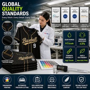 Maillot de baseball personnalisé en gros, à rayures fines, imprimé tribal, séchage rapide, respirant, boutonné, en polyester, uniforme d'équipe par sublimation - Product Image 4