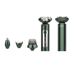 Juego de aseo <span class=keywords><strong>para</strong></span> <span class=keywords><strong>hombres</strong></span>, recortador de pelo desmontable recargable y <span class=keywords><strong>Afeitadora</strong></span> eléctrica, 4 en 1, logo láser - Product Image 1