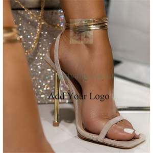 Nuova <span class=keywords><strong>parola</strong></span> con le lettere a forma <span class=keywords><strong>di</strong></span> tacco moda europa e gli stati uniti scarpe da donna col tacco alto - Product Image 4