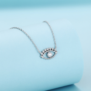 Collana di gioielli da donna con ciondolo in zirconio cubico intarsiato in argento Sterling nuova 925 - Product Image 6