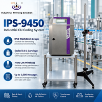 Imprimante industrielle CIJ IPS-9450, machine de codage automatique par lots, imprimante jet d'encre pour codes-barres, 6,6 m/s, écran tactile 7 pouces, 5 lignes