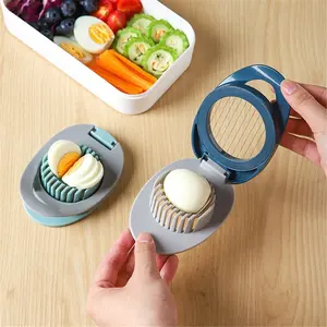 Gadgets de cuisine pratiques fil d'acier inoxydable coupe-oeufs trancheuse à oeufs Dicer pour oeufs bouillis fraise fruits mous