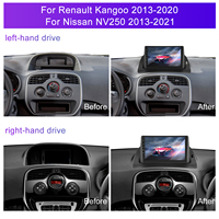 Autoradio Android Podofo 9 pouces 4+64G avec CarPlay sans fil et Android Auto pour Renault Kangoo 2013-2020/Nissan NV250 2013-2021 IPS DSP