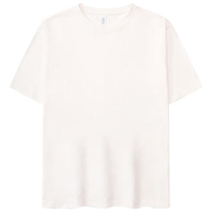 Venta al por mayor de algodón de manga corta de alta calidad en blanco logotipo personalizado básico suelto entrenamiento cuello redondo Simple camiseta de gran tamaño