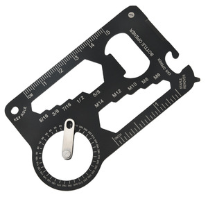 LFEDC Edc Outil multifonction en acier inoxydable 420 pour la survie en plein air, outil <span class=keywords><strong>de</strong></span> défense personnelle, porte-cartes <span class=keywords><strong>de</strong></span> crédit avec règle et <span class=keywords><strong>couteau</strong></span> - Product Image 2