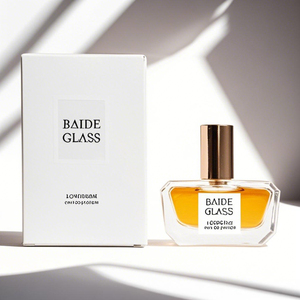 New Arrival Black Perfume Spray Bottle <b>Empty</b> Crimp Rectangle Square Mini 30ml Glass Flat Perfume Bottle with <b>Gift</b> <b>Box</b> - Product Image 3