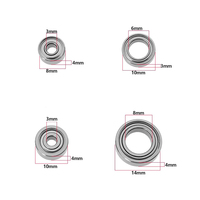 Rodamientos de Alta Velocidad para Máquina de Pulir Uñas Mini, Pieza de Mano de Taladro UP200 UG12/SUG12, Reemplazo de Rodamientos de Bolas de Ranura Profunda Micro