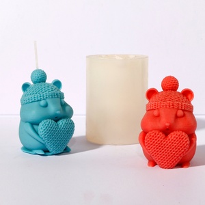 Molde de Silicona 3D para Velas de San Valentín, Molde de Silicona con Forma de Corazón y Ratón para Velas, Decoración del Hogar, Molde para Velas Aromáticas y Resina - Product Image 5