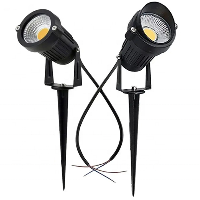 Garden Spike Outdoor Lawn Landscape Landscape Spotlight 85-265w Cob Garden Led Spike Lawn Outdoor Spot Light Garden