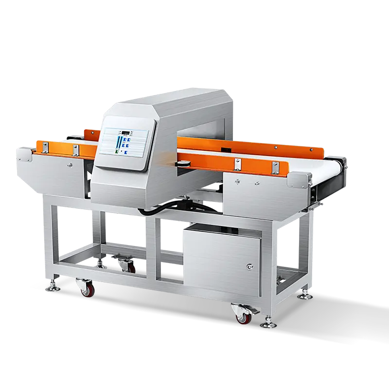 Touchscreen Food Metaaldetector Machine Transportband Metaaldetectiemachine Voor Aluminiumfolie Verpakkingsproducten Kledingstukken