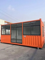 Kiosque de restauration préfabriqué 10 pieds à assemblage rapide, unité de vente alimentaire, abri de pluie pour centre commercial, panneau sandwich
