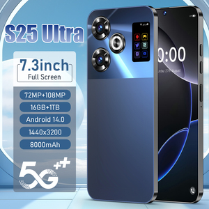 Smartphone S25 Ultra 5G con cámara de 108MP Pantalla HD <span class=keywords><strong>Dual</strong></span> SIM 16GB + 1TB Memoria 7,3 pulgadas-Desbloqueado Enchufe de EE. UU.-Producto de procesador - Product Image 4