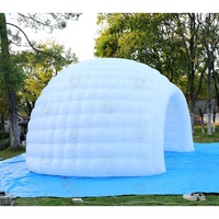 Tente de fête gonflable Igloo tendance, tente pneumatique pour événements, structure gonflable portable pour banquet privé en extérieur