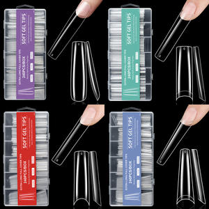 สติกเกอร์ติดเล็บรูปโลงศพยาวสุดๆ240ชิ้น/กล่องใสแบบเต็มขนาด XXXL รูปทรงแหลม<span class=keywords><strong>ต่อ</strong></span>เล็บ<span class=keywords><strong>ท่อ</strong></span>น้ำเล็บ - Product Image 5