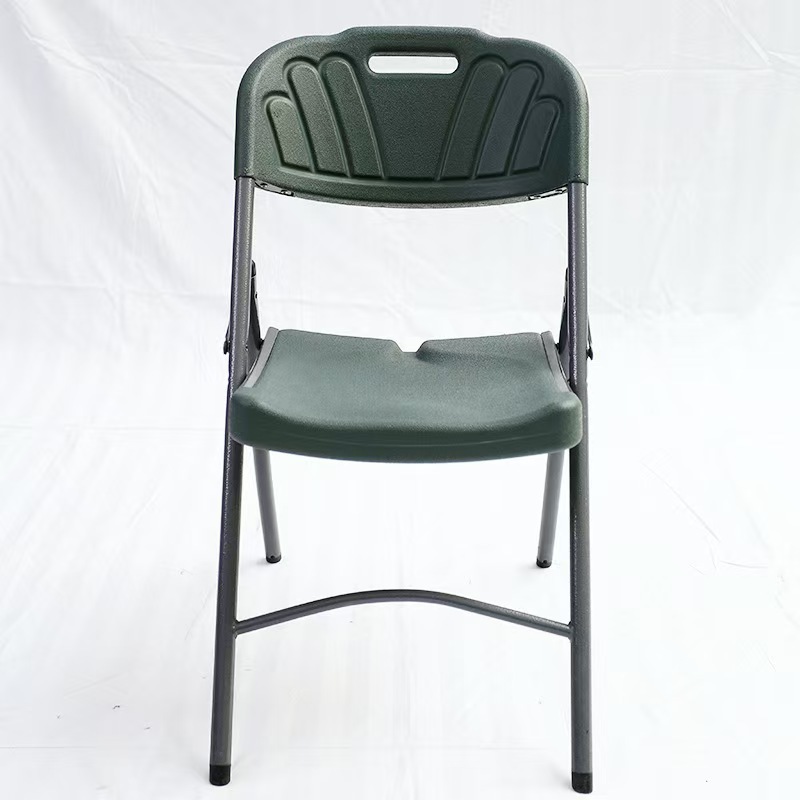 Green plastic chair