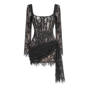 Mini abito in pizzo Sexy senza spalline - Product Image 3