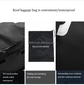 Sac de rangement pour voiture en PVC de grande capacité en gros, sac de toit imperméable, porte-bagages de toit, sac de transport pour SUV, disponible immédiatement - Product Image 4