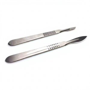 Odontomed2011 Stainless Steel Manual Surgical Scalpel Handle No 3/No 4 Dental Instrument Blade Holder Graduated Scale High - Product Image 1