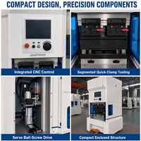 Presse plieuse CNC électrique compacte 15T 400mm à double servo pour tôles