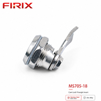 Serrure à came triangulaire en acier inoxydable MS705-18 de 8 mm |   Serrure de sécurité standard polie, étanche et antivol, à clé