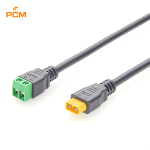 Cabo Amass XT30 Macho para Bloco de Terminais de 2 Pinos 18AWG Overmoldado para Drones DIY, Robôs, Impressoras 3D e Sistemas Embutidos - Product Image 1