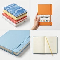 Carnet d'affaires personnalisé A4/A5 en cuir PU gaufré vert foncé, couverture rigide, fermeture à élastique, pages lignées, dorure à chaud