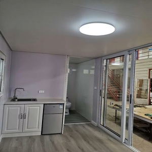 <span class=keywords><strong>Cabane</strong></span> modulaire de loisirs de jardin personnalisable, confortable et petite, avec salle de bain, préfabriquée, mobile, conteneur en acier de 20 pieds, maison de campagne - Product Image 6