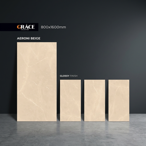 Azulejos de porcelana esmaltada Aramani Gris Beige 800x1600mm para suelo y pared, elegante aspecto de piedra 80x160cm - Product Image 6