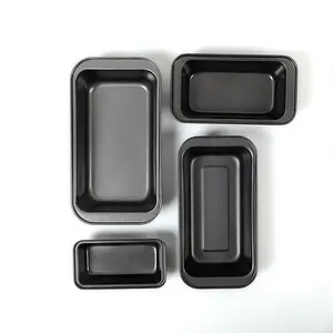 Customized logo 15 19 20 25 27.5 30 cm Carbon Steel Non-Stick Bakeware set for Home Kitchen Baking Mold Toast Bread Loaf Pan