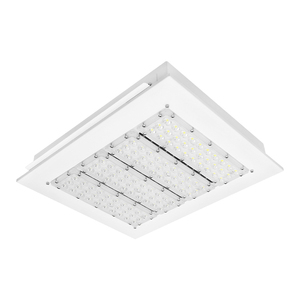 Plafonnier LED encastré IP65 120W pour intérieur, corps en aluminium, 3000-6500K CRI70, dimmable, éclairage pour station-service et entrepôt, 120W - Product Image 1