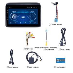 เครื่องเล่นมัลติมีเดียหน้าจอสัมผัส9นิ้วแอนดรอยด์2ดิน GPS นำทางในรถยนต์เครื่องเล่นมัลติมีเดียสำหรับ <span class=keywords><strong>Suzuki</strong></span> <span class=keywords><strong>ertiga</strong></span> 2010-2019 - Product Image 6