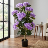 Arbres à fleurs d'hortensia artificiels, plantes en pot artificielles pour la décoration intérieure et extérieure de la maison et du jardin