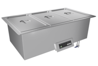 Chauffe-plats électrique commercial Bain Marie 6 GN 1/1 casseroles chauffe-buffet en acier inoxydable pour restaurant d'hôtel restauration