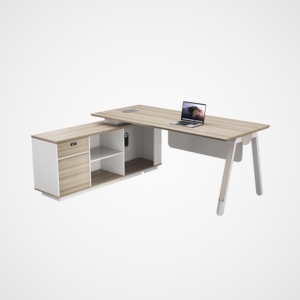 Bureau de direction extensible Mobilier de bureau modulaire en bois massif pour espace de travail commercial de bureau - Product Image 1