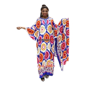 Vestido caftán marroquí Dashiki, caftán de algodón para playa, gran oferta - Product Image 2