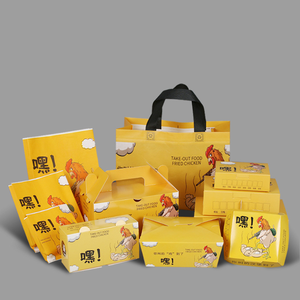 Scatola di imballaggio da asporto scatola di pollo fritto all'ingrosso Snack personalizzati Fast <span class=keywords><strong>Food</strong></span> consegna scatola pranzo stile buon pasto accetta il Design - Product Image 4