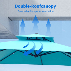 Parasol télescopique <span class=keywords><strong>en</strong></span> aluminium, imperméable, léger, mobilier d'extérieur pour restaurant, grand parasol de jardin, de plage - Product Image 3